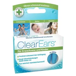 Clearears kõrvatropid vee eemaldamiseks, 10 tk