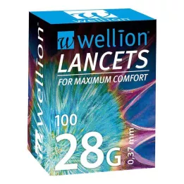 WELLION Lantsetid 28 G, 100 tk