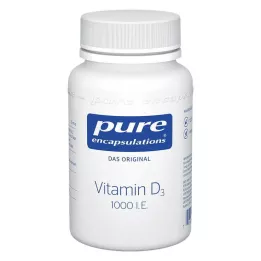 PURE ENCAPSULATIONS Vitamiin D3 1000 I.E. kapslid, 120 tk