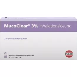MUCOCLEAR 3% NaCl sissehingamislahus, 20x4 ml