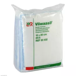 VLIWAZELL Imavad kompressid mittesteriilsed 15x20 cm, 25 tk