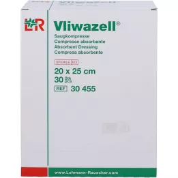 VLIWAZELL Imavad kompressid steriilsed 20x25 cm, 30 tk