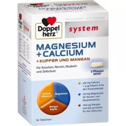 DOPPELHERZ magneesium+arvutis+vask+mangaani syst.tab., 60 tk