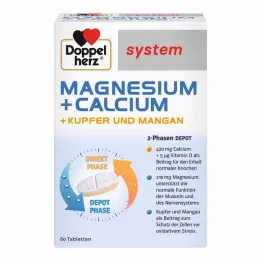DOPPELHERZ Magneesium+arvutus+vask+mangaan süsteem.tab., 60 tk