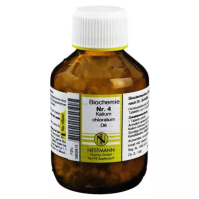 BIOCHEMIE 4 Kalium chloratum D 6 tabletti, 400 tk BIOCHEMIE 4 Kalium chloratum D 6 tabletti, 400 tk