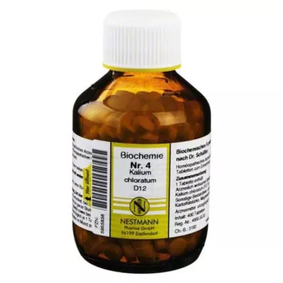 BIOCHEMIE 4 Kalium chloratum D 12 tabletti, 400 tk