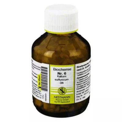 BIOCHEMIE 6 Kalium sulfuricum D 6 tabletti, 400 tk