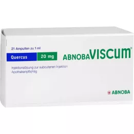 ABNOBAVISCUM Quercus 20 mg ampullid, 21 tk