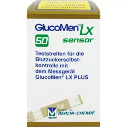 Glukomen LX andur vere glükoosi testriba, 50 tk