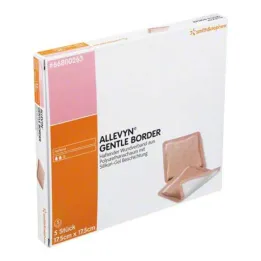 Allevyn Gentle Border 17,5x17,5 cm side, 5 tk