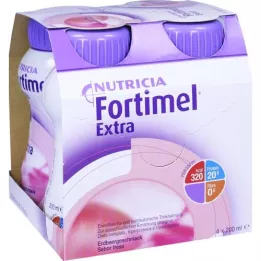 FORTIMEL ekstra maasikamaitse, 4x200 ml