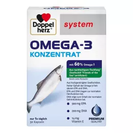 DOPPELHERZ Omega-3 kontsentraadi süsteemi kapslid, 30 tk