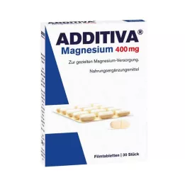 ADDITIVA Magneesium 400 mg õhukese polümeerikattega tabletid, 30 tk