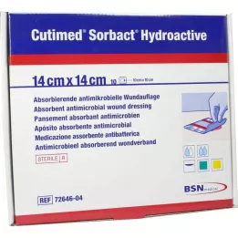 CUTIMED Sorbact Hydroactive kompressid 14x14 cm, 10 tk