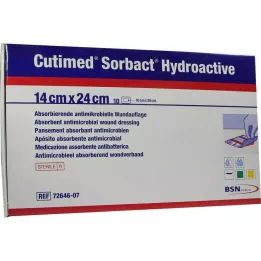 CUTIMED Sorbact Hydroactive kompressid 14x24 cm, 10 tk