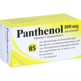 PANTHENOL 100 mg Jenapharmi tabletid, 50 tk