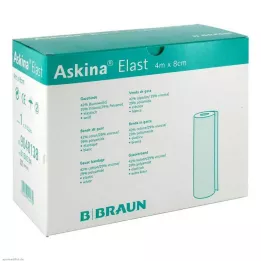 ASKINA Elastne side 8 cmx4 m lahtiselt, 20 tk