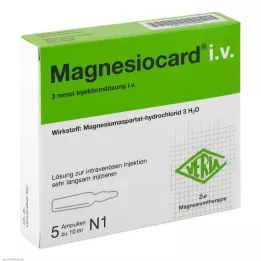 MAGNESIOCARD i.v. Süstelahus, 5X10 ml