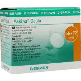 Askina Ocula Eye Kompr.56x72 mm unteril, 5 tk