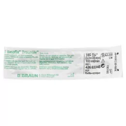 VASOFIX Braunüle 18 G 33 mm roheline/valge, 1 tk