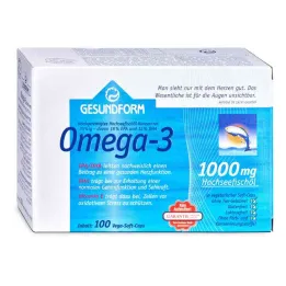 Tervislik vorm Omega-3 1000 mg Vega pehmed kapslid (100 tk)