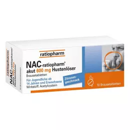 NAC-ratiopharm akut 600 mg köha rögalahtistavad kihisevad tabletid, 10 tk