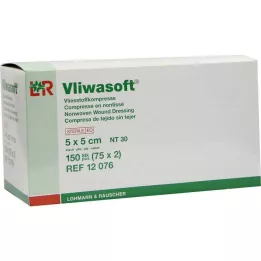 VLIWASOFT Lausriidest kompressid 5x5 cm steriilsed 4l., 150 tk