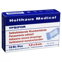 WUNDVERBAND Ypsipor steriilne 5x7,2 cm, 10 tk