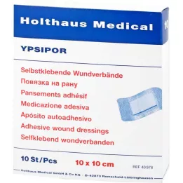 WUNDVERBAND Ypsipor steriilne 10x10 cm, 10 tk