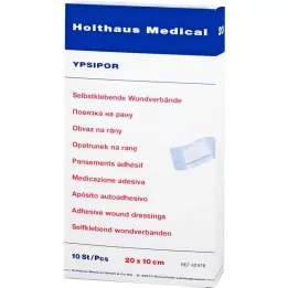 WUNDVERBAND Ypsipor steriilne 10x20 cm, 10 tk