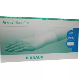 ASKINA Elast Fine Bandage 8 cmx4 m lahtiselt, 100 tk