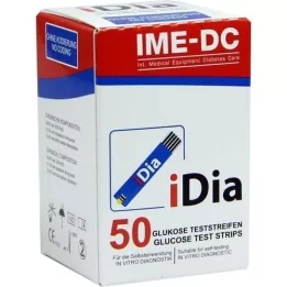 IDIA IME-DC veresuhkru testribad, 50 tk