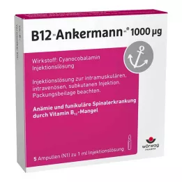 B12 ANKERMANN 1000 μg ampullid, 5X1 ml