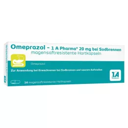 OMEPRAZOL-1A Pharma 20 mg kõrvetiste vastu HKM, 14 tk