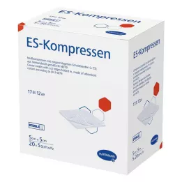ES-KOMPRESSEN steriilne 5x5 cm 12-pakk, 20X5 tk