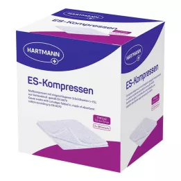 ES-KOMPRESSEN steriilne 7,5x7,5 cm 12-kordne hulgipakk, 5x20 tk
