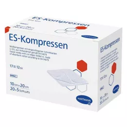 ES-KOMPRESSEN steril 10x20 cm 12 korda suur pakk, 20x5 tk