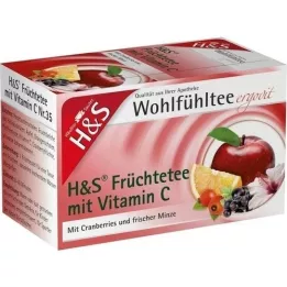 H&amp;s puuviljad C -vitamiini filtrikotiga, 20x2,7 g