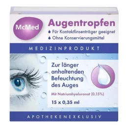 MCMED Üheannuselised silmatilkade pipetid, 15X0,35 ml