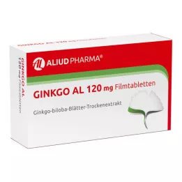 GINKGO AL 120 mg õhukese polümeerikattega tabletid, 60 tk