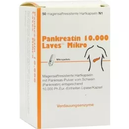 PANKREATIN 10 000 laves mikro mao saftr.harps., 50 tk