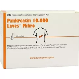 PANKREATIN 10 000 laves mikro mao Saftr.Harps., 200 tk