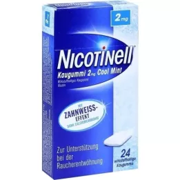 NICOTINELL Närimiskummi jahe piparmünt 2 mg, 24 tk