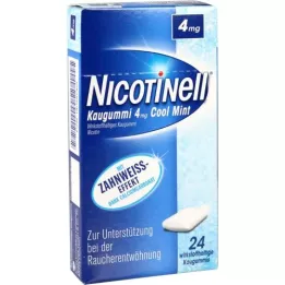NICOTINELL Närimiskummi jahe piparmünt 4 mg, 24 tk