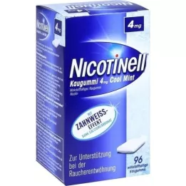 NICOTINELL Närimiskummi jahe piparmünt 4 mg, 96 tk