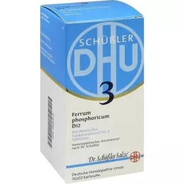 BIOCHEMIE DHU 3 Ferrumi fosforicum D 12 tabletid, 420 tk