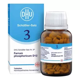 BIOCHEMIE DHU 3 Ferrum phosphoricum D 12 tabletti, 420 tk
