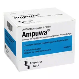 AMPUWA Plastampullid süste-/infusioonilahus, 20X10 ml