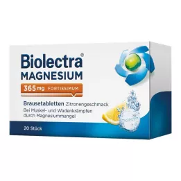 BIOLECTRA Magneesium 365 mg fortissimum lemon, 20 tk
