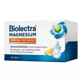 BIOLECTRA Magneesium 365 mg fortissimum lemon, 40 tk
